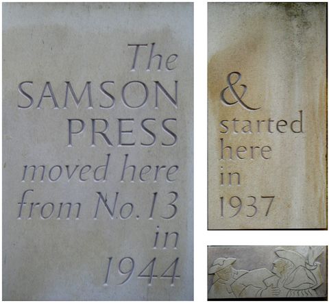 Samson Press plaques Samson Press plaques