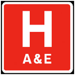 A & E sign
